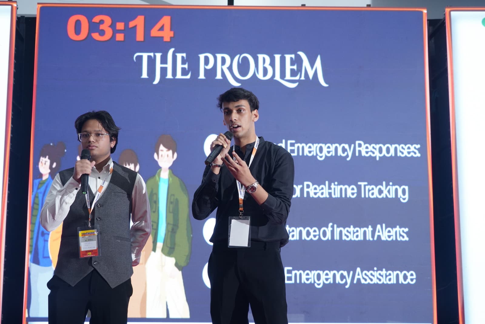 Participants pitching their innovation